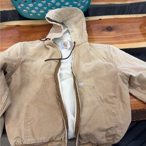 Carhartt Beige Hooded Jacket